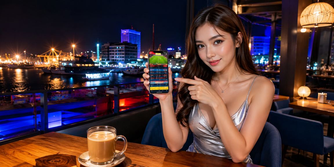 Pemain Malaysia memilih nombor loteri melalui telefon mudah alih dalam talian